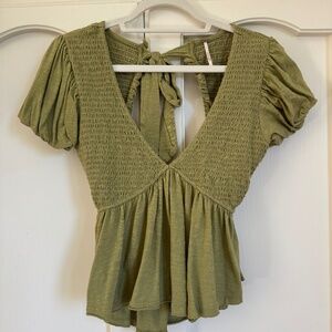 Free People tie back top